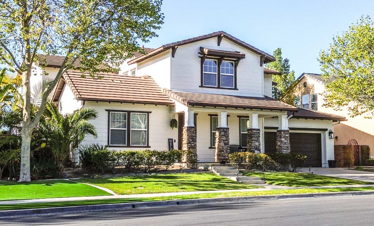 California neighborhood home