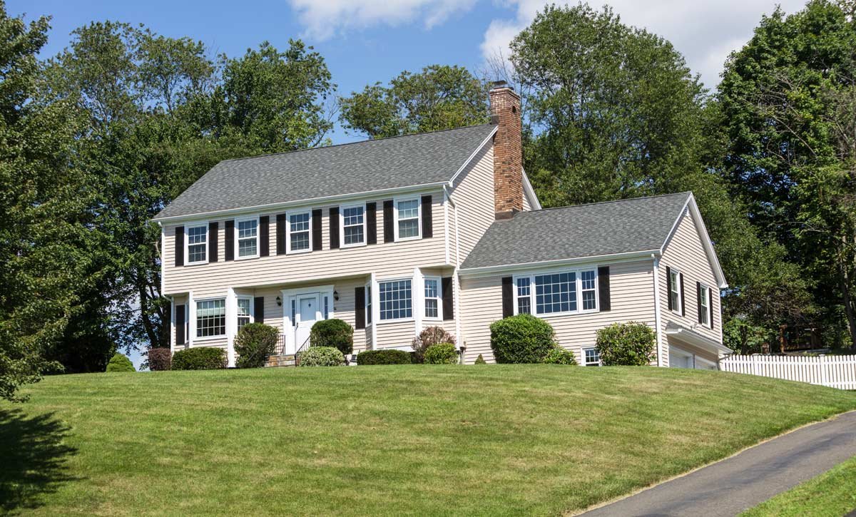 American traditional Colonial house