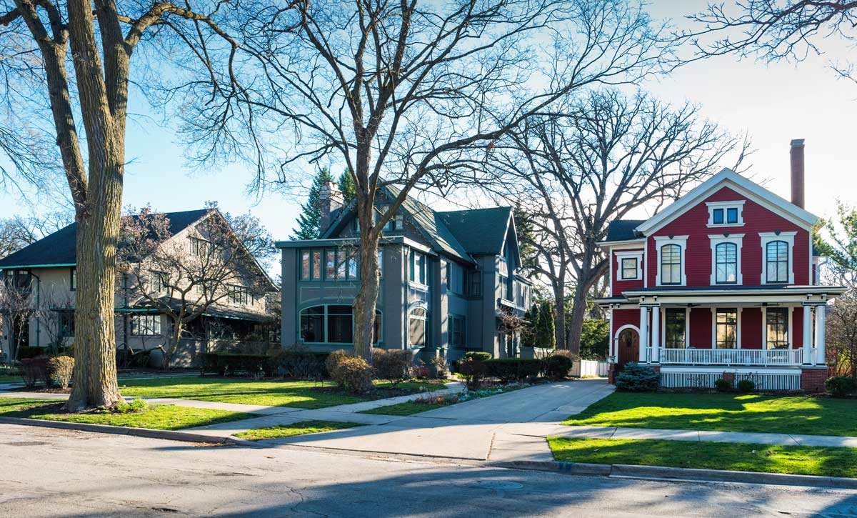 Illinois neighborhood home