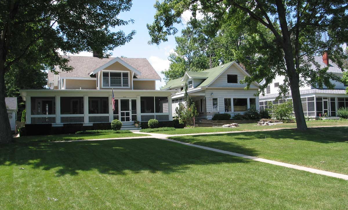 Houses in Suburban Neighborhood
