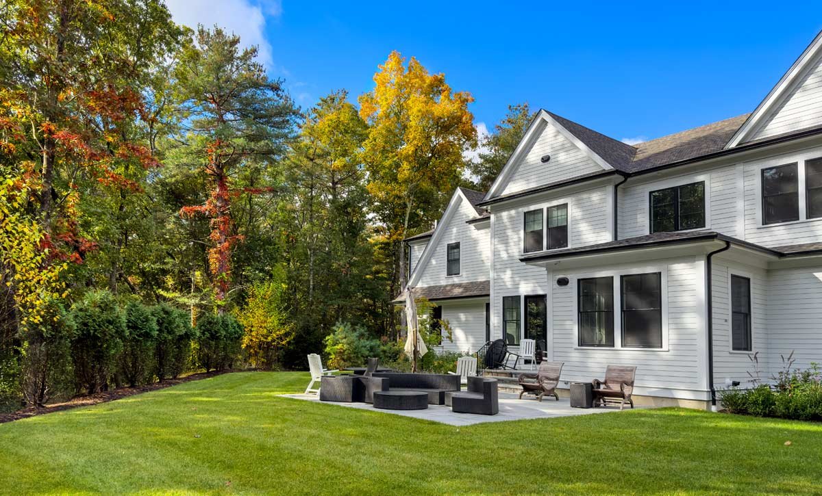 Massachusetts neighborhood home