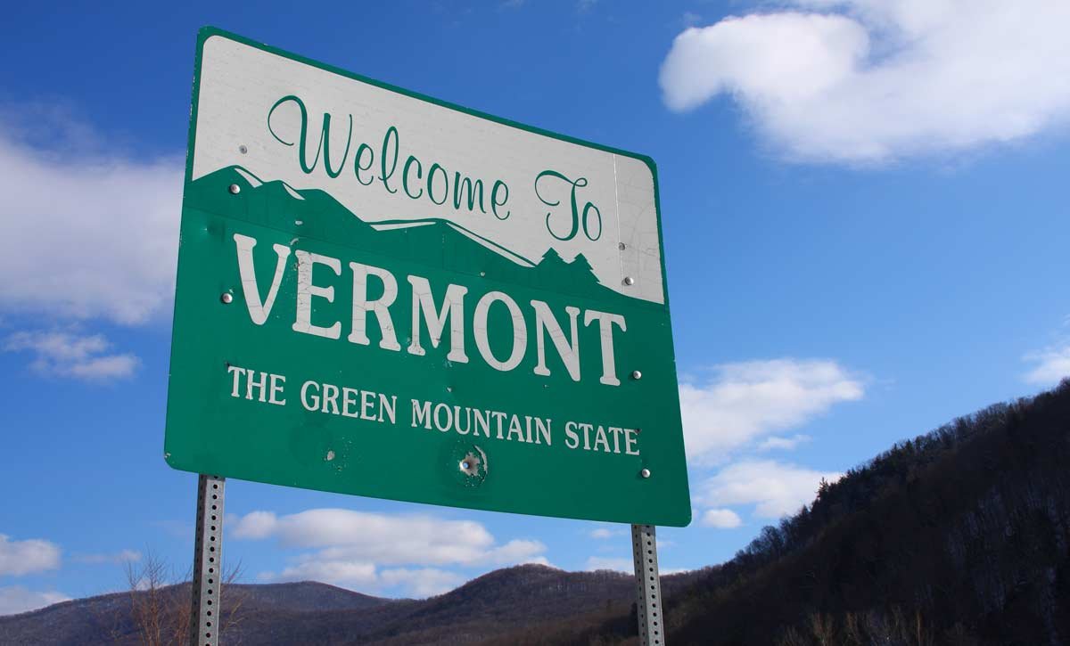 Vermont Welcome Sign