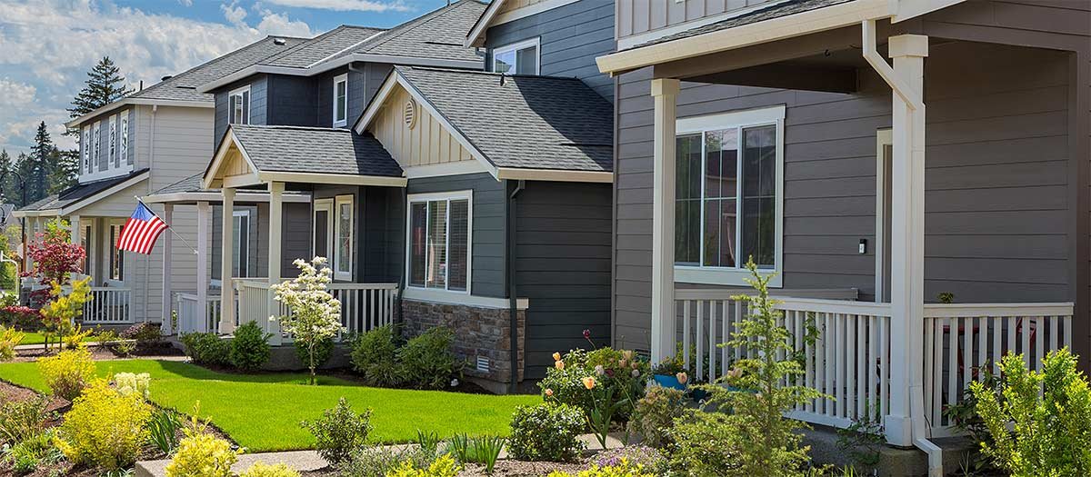 Beautiful neighborhood homes
