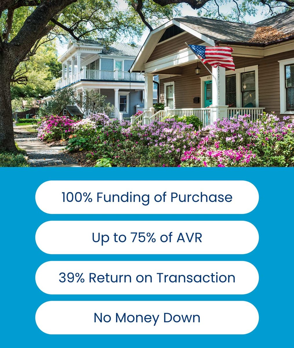Nice home with list of loan benefits below